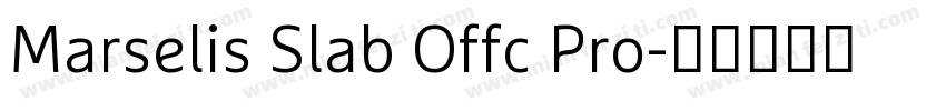 Marselis Slab Offc Pro字体转换